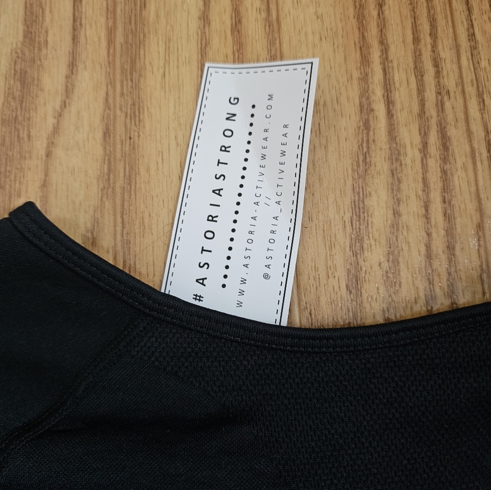Astoria Activewear Black Workout Top | Women’s Athletic Tank Gym Fitness NWT - Picture 6 of 9